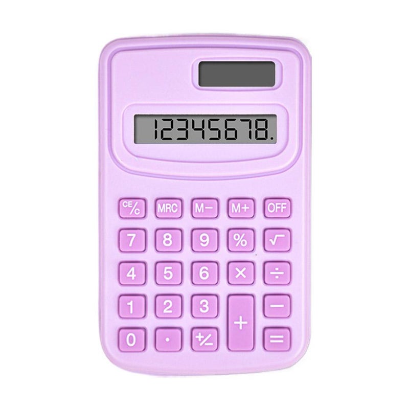 Cute and stylish mini solid color calculator K888 portable accounting office computer - Image 1